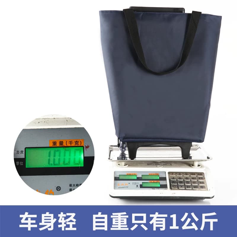 买菜车小拉车购物车家用神器超市手拉车拖车折叠便携购物袋拉杆车 - 缩略图3