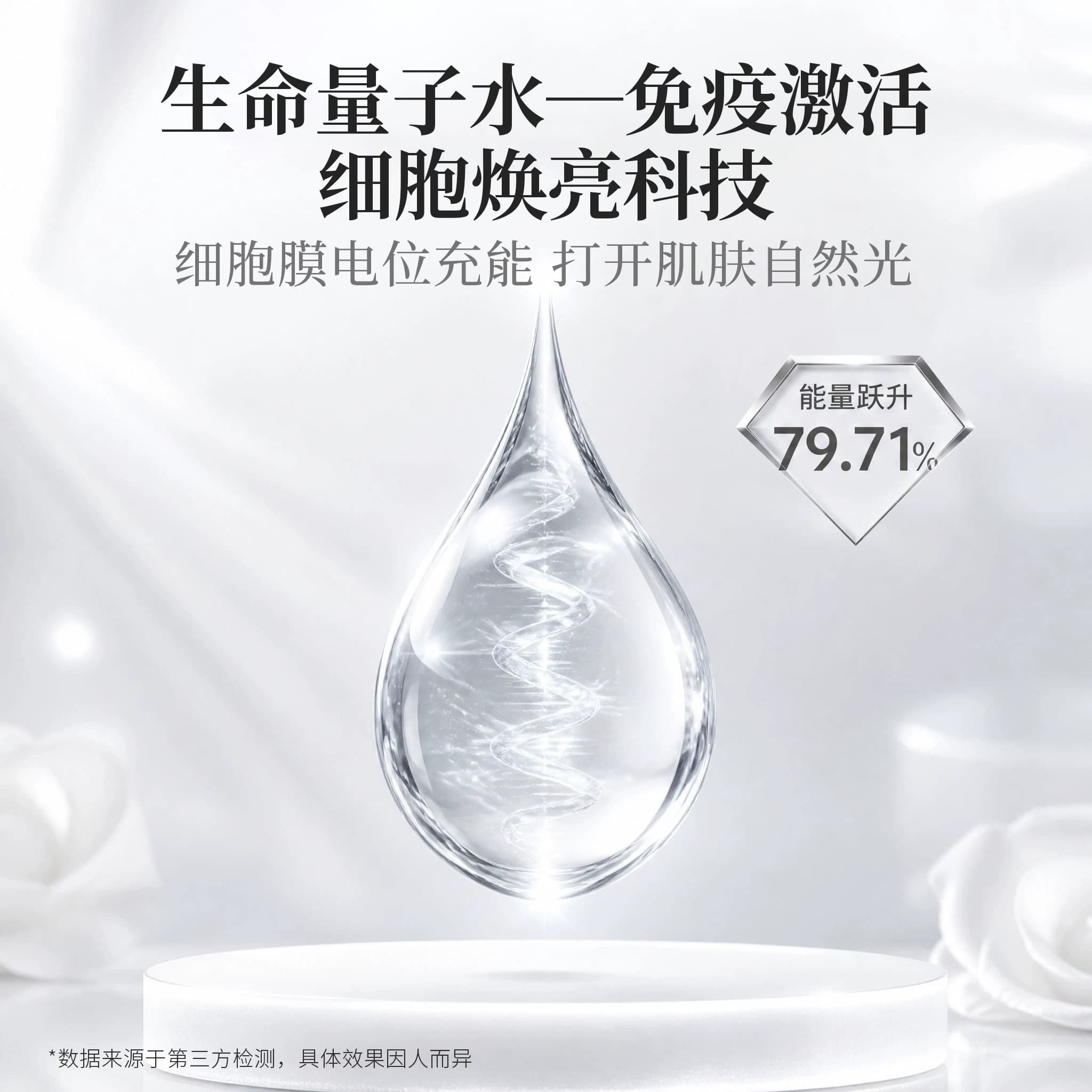左旋磁生命量子高泉水酵母玫瑰鲜肌补水精华面膜水润润泽肌肤熬夜 - 缩略图3