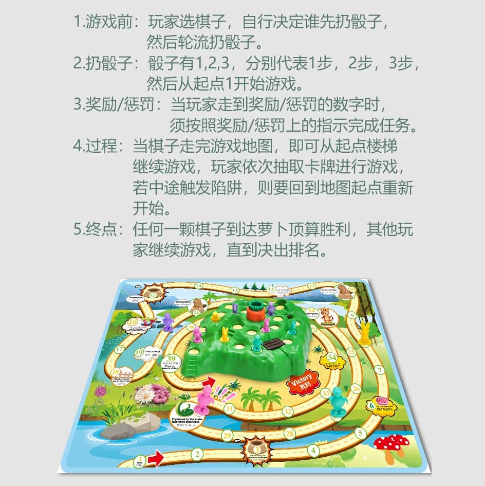 兔子陷阱越野赛四代之保卫萝卜升级版游戏儿童益智玩具亲子互动棋 - 缩略图4