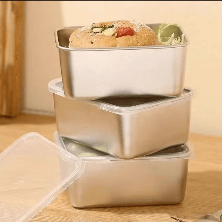 保鲜盒不锈钢饭盒食品级冰箱收纳盒子家用专用密封水果盒便当 - 缩略图3