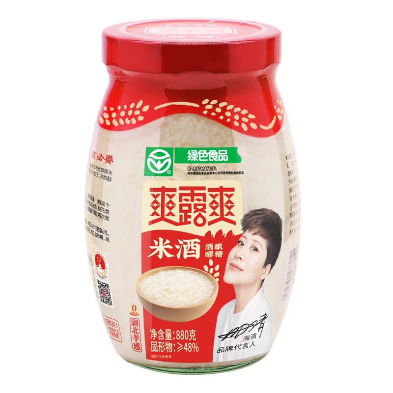 厂家直销爽露爽甜酒酿醪糟糯米酒880gX2瓶装孝感佬米酒月子米酒 - 缩略图5