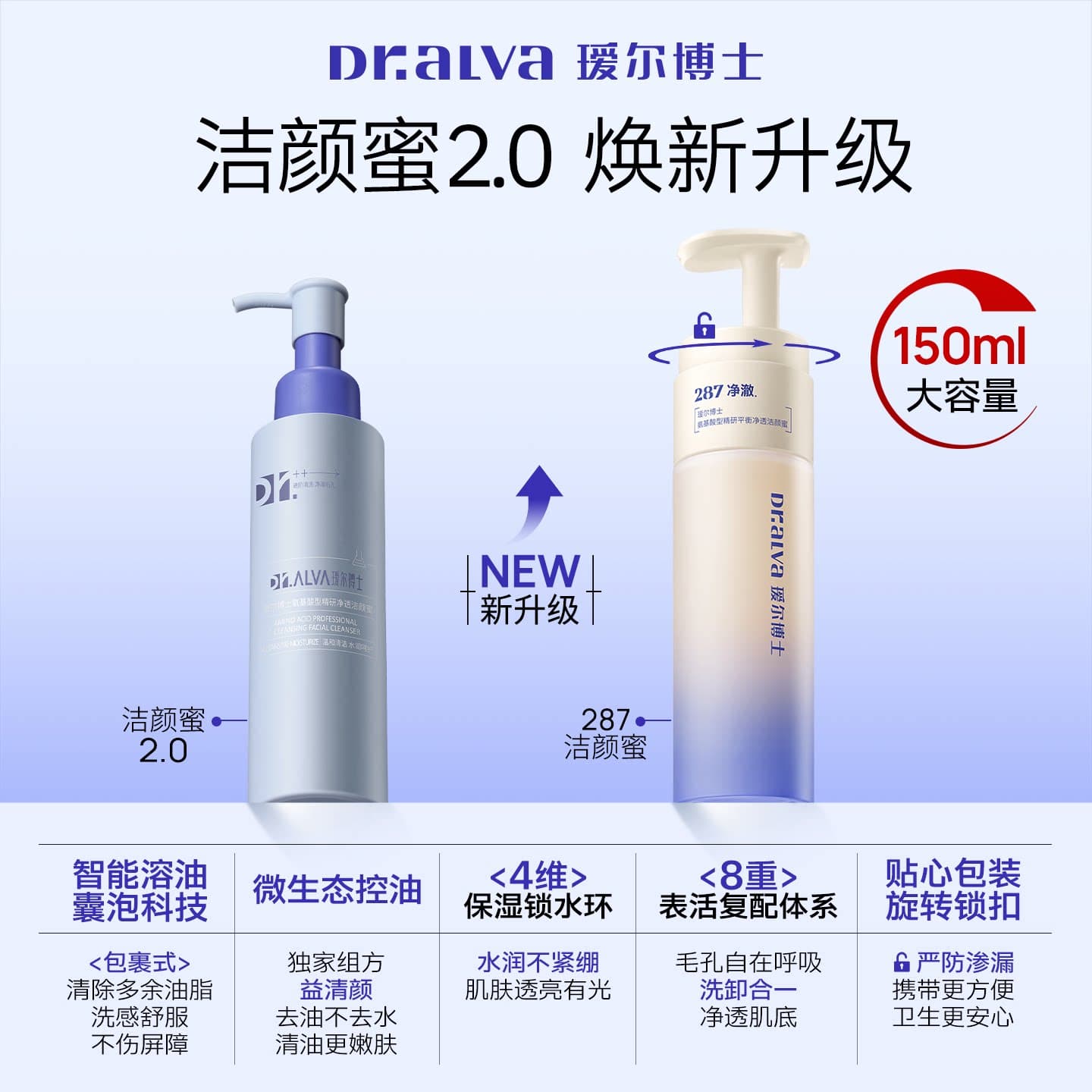 【狂暑季】瑷尔博士洁颜蜜2.0深层清洁温和护肤氨基酸洗面奶 - 缩略图2