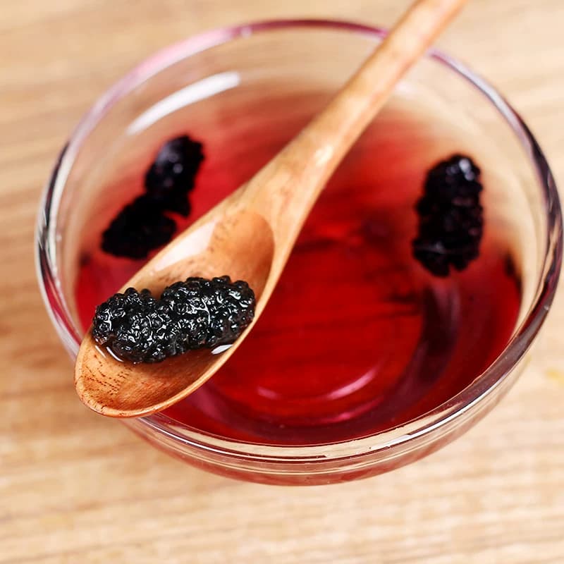 新疆桑葚干500g官方旗舰店桑甚桑椹茶野桑葚新鲜泡茶黑桑葚特大 - 缩略图4