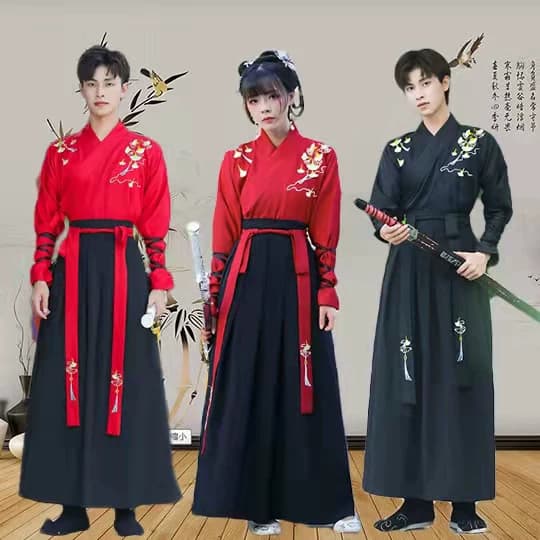 原创汉服男套装古风男士仙气明制中国风古装情侣男女学生大码春夏 - 缩略图4
