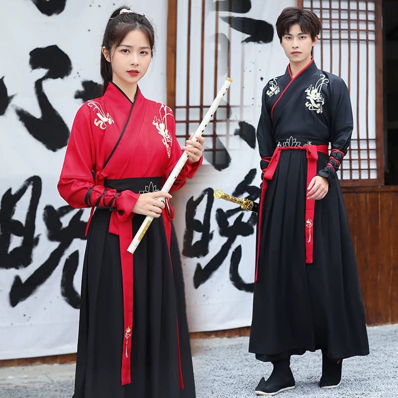原创汉服男套装古风男士仙气明制中国风古装情侣男女学生大码春夏 - 缩略图5