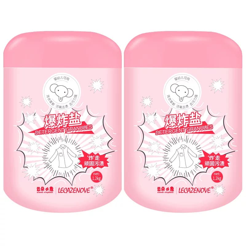 云朵小象爆炸盐瓶装袋装去污力强去黄增白去污渍婴幼儿彩漂泡泡粉 - 缩略图5