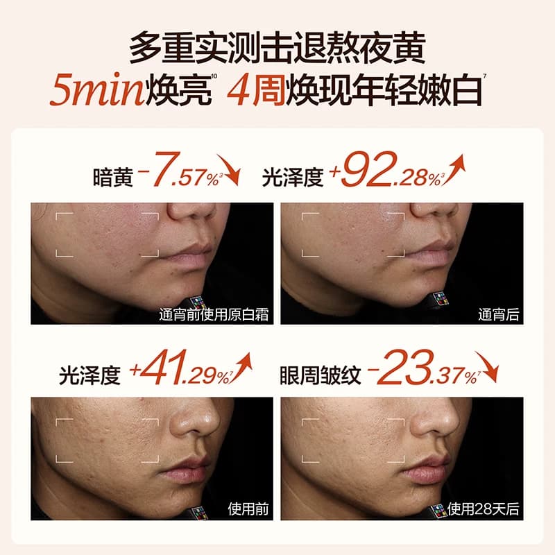 HBN原白霜2.0高阶美白淡斑抗氧御龄修护去黄改善暗沉保湿精华面霜 - 缩略图3
