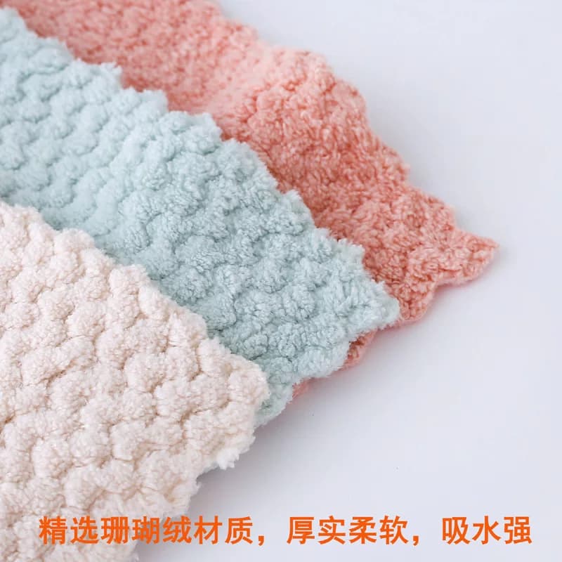 厨房用品洗碗布吸水抹布家务清洁加厚毛巾不易掉毛擦桌百洁布 - 缩略图5