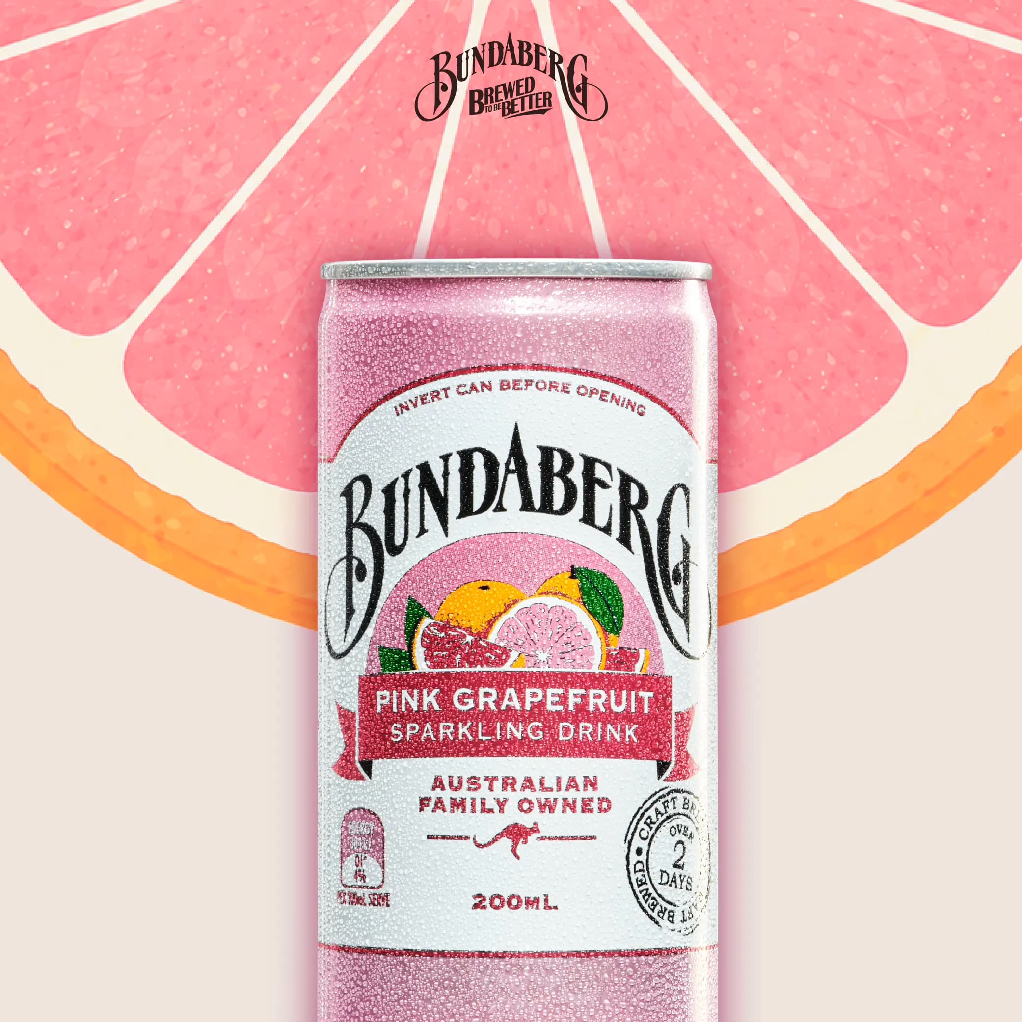 宾得宝Bundaberg进口血橙百香果汁气泡水 柚子汽水小瓶饮料200ml - 缩略图5