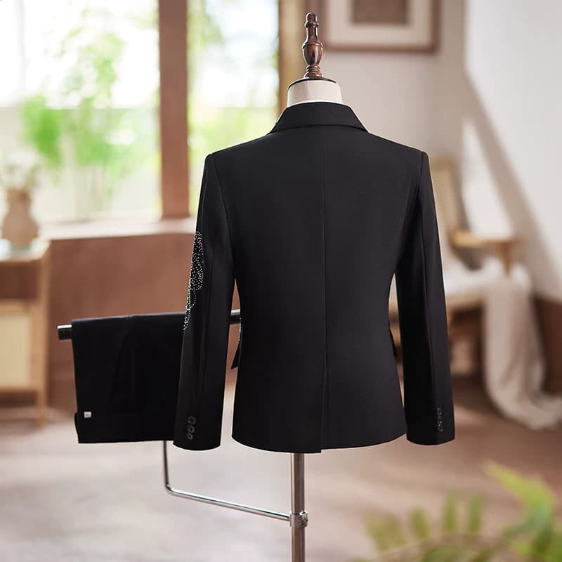 简百迪男童西服高端走秀礼服花童西装中大童生日钢琴主持演出服夏 - 缩略图5