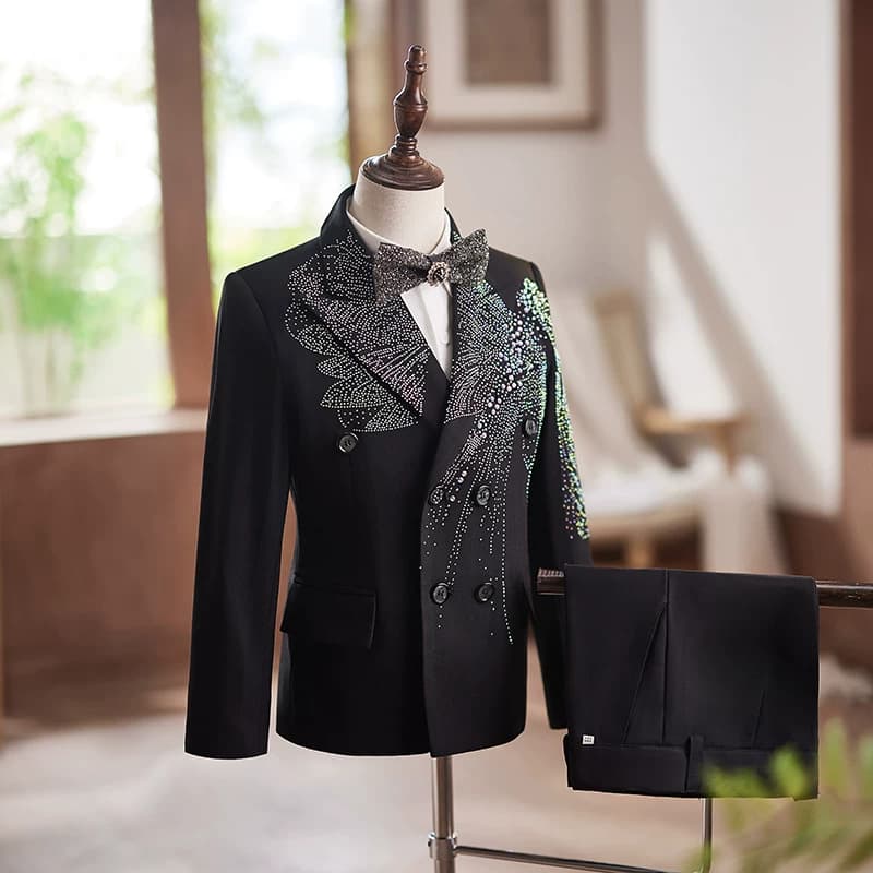简百迪男童西服高端走秀礼服花童西装中大童生日钢琴主持演出服夏 - 缩略图2