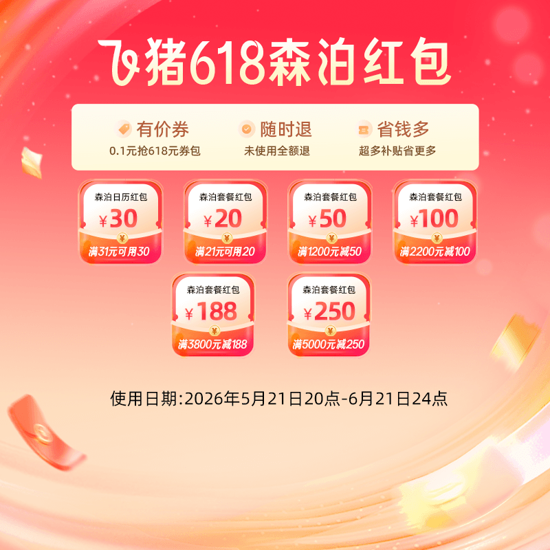 开元森泊旗舰店-开元森泊26年618-￥0.1得618元券包 - 缩略图2