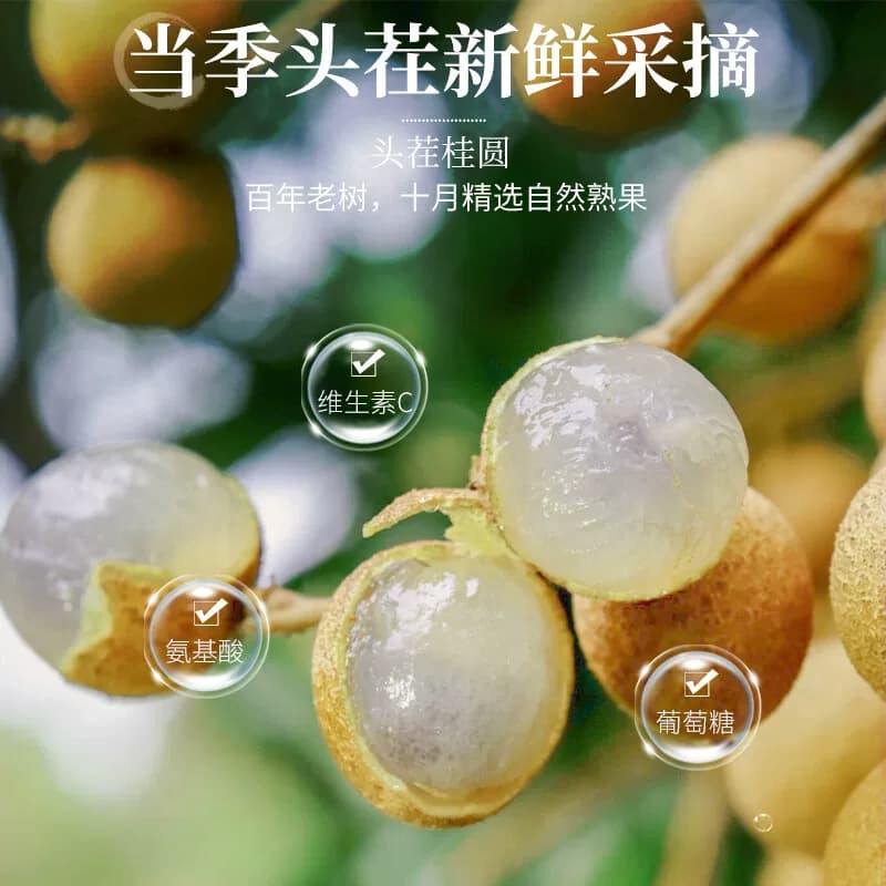 北京同仁堂龙眼肉泡水煮茶干吃250g广西玉林龙眼肉干货手工去核 - 缩略图2