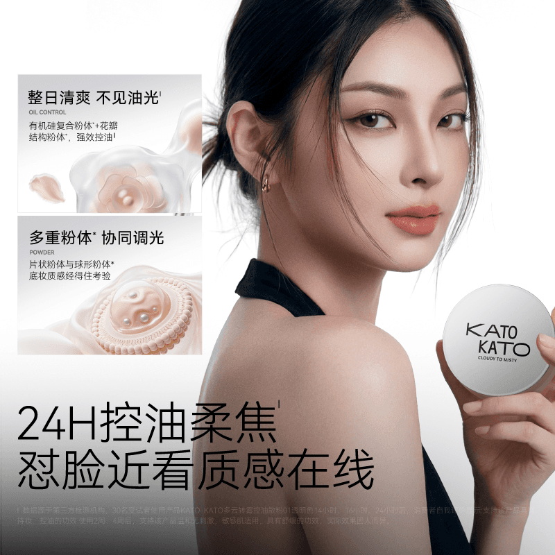 【姜乘澜同款】KATO散粉多云转雾持妆控油干皮柔焦不脱妆定妆蜜粉 - 缩略图4