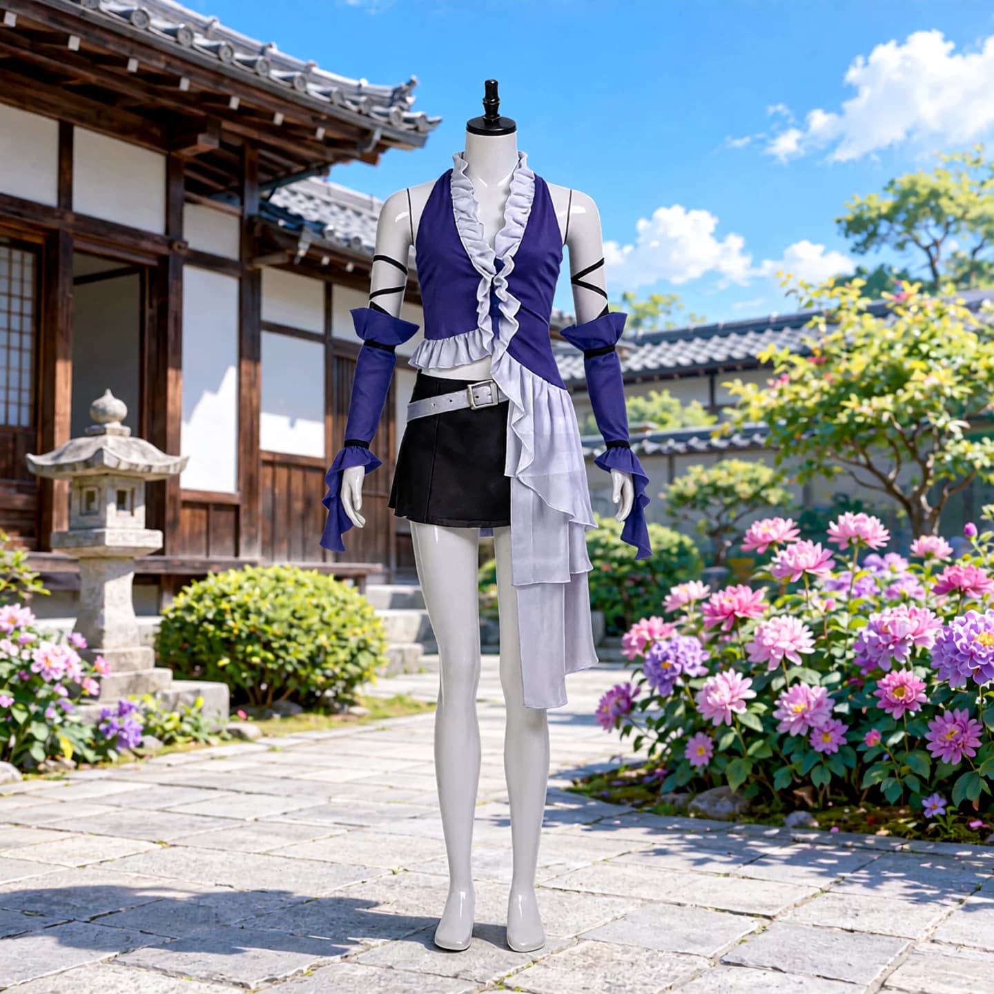 动漫高校风10尤娜跳舞cos女服 万圣节漫展角色扮演尤娜性感出演裙 - 缩略图2