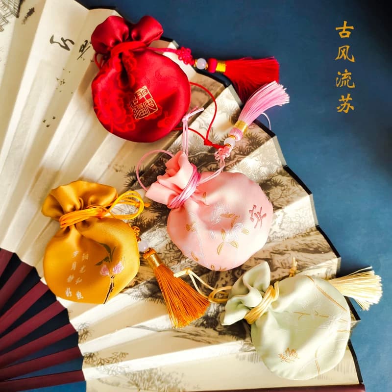 荷包香囊桂花香包薰衣草干花香袋空袋子汽车衣柜随身古风汉服锦囊 - 缩略图2