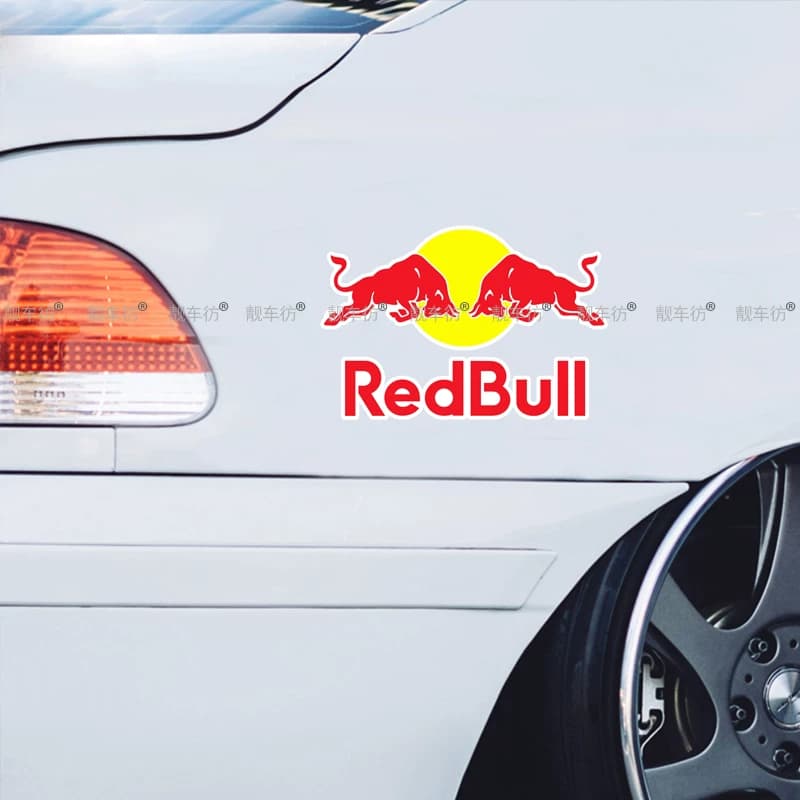 红牛Redbull赞助商LOGO反光装饰贴汽车电动摩托车划痕贴改装车贴 - 缩略图4
