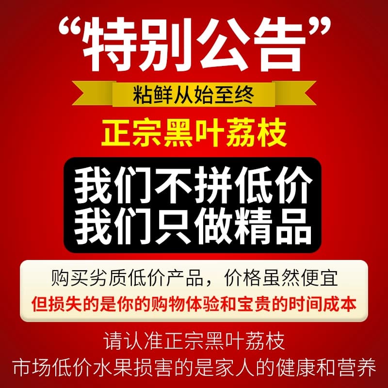 【晚熟品种】漳州黑叶荔枝新鲜现摘现发10斤老树水果整箱顺丰京东 - 缩略图5