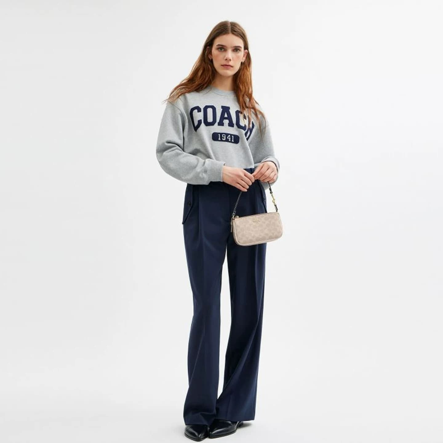 COACH/蔻驰官方 奥莱款Nolita 19女单肩手提包腋下包麻将包CW426 - 缩略图4