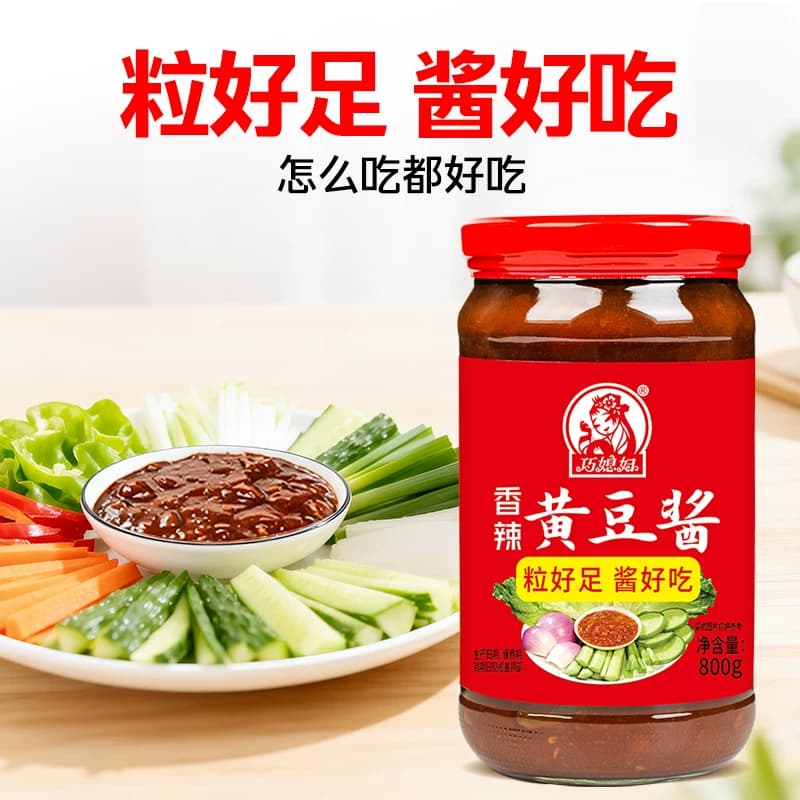 巧媳妇原味黄豆酱0%添加防腐剂卤炖炒菜炸酱拌面拌饭豆瓣酱 - 缩略图3