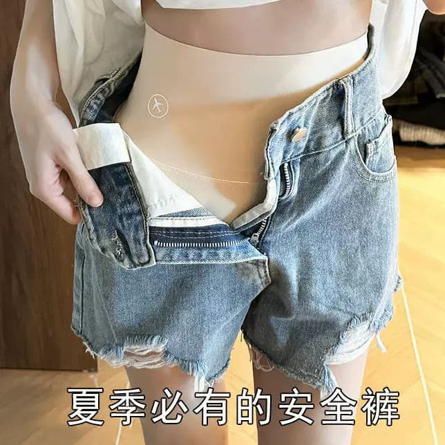 r鲨鱼短裤穿夏季薄款安全裤防走光收腹提臀高腰无痕冰丝打底裤kk - 缩略图2