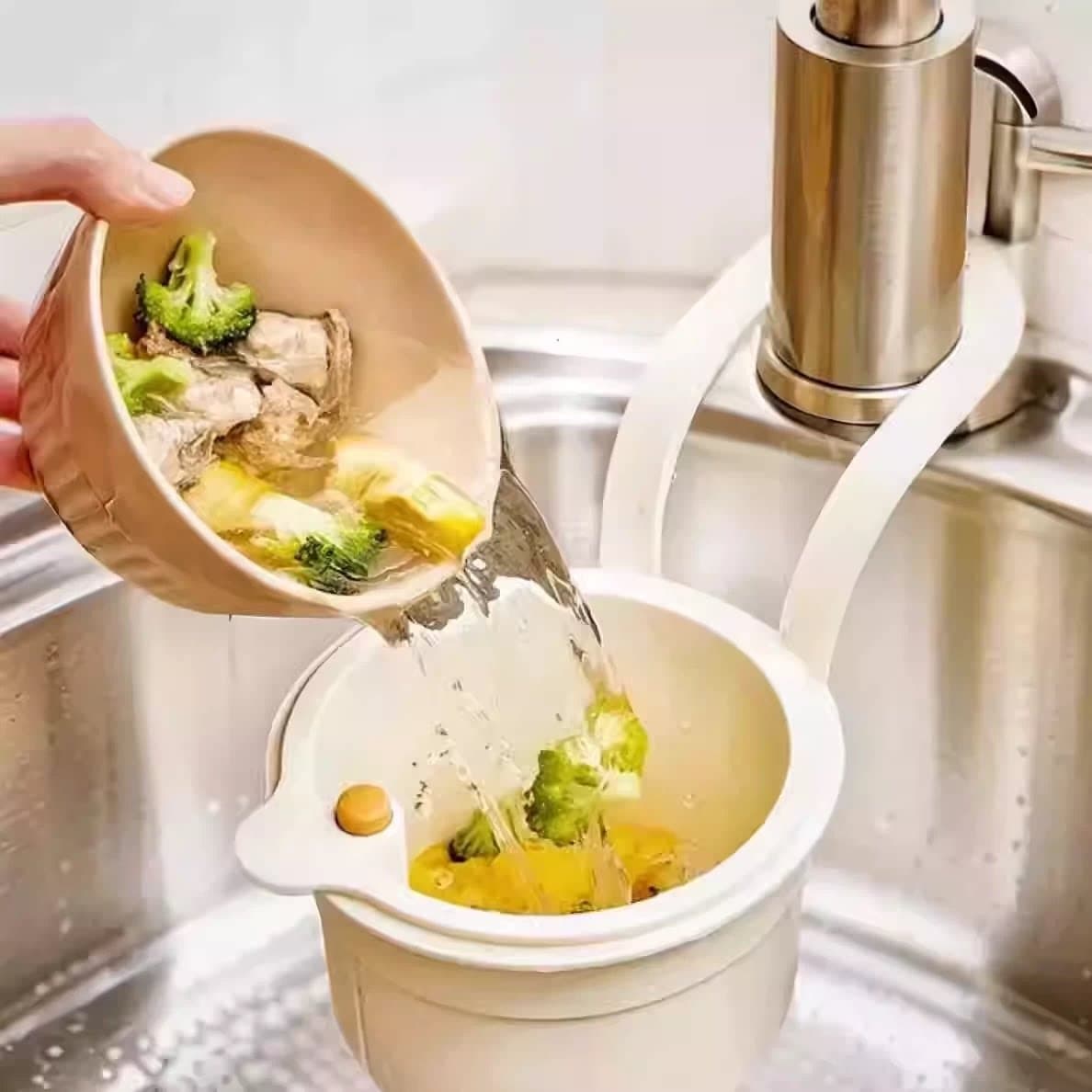 厨房可挂式水槽沥水篮家用水槽分离食物残渣过滤篮水果清洗滤水篮 - 缩略图3