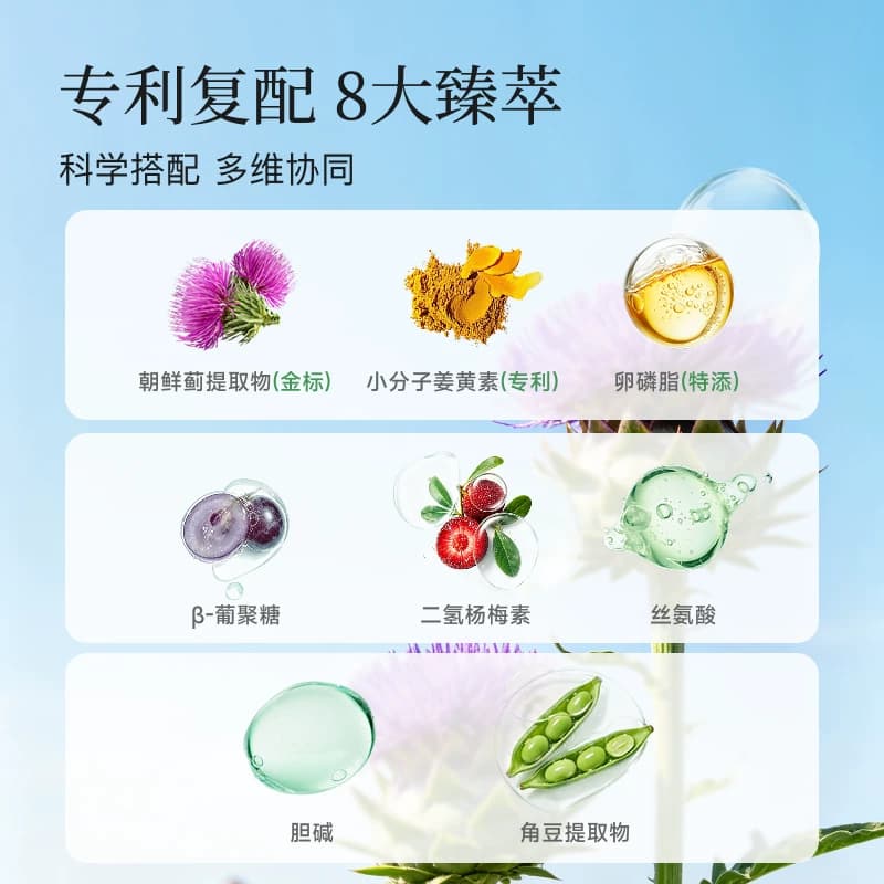 SorLife诗丽芙水飞蓟素奶蓟草胶囊熬夜养健旰加班男女士肝脏片 - 缩略图4