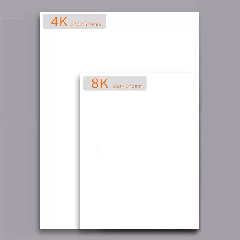 8k素描纸4K四开美术生专用水粉纸速写纸水彩纸画纸绘画纸160g八开考试画画纸彩铅8开4开儿童美术专用纸白色 - 缩略图3