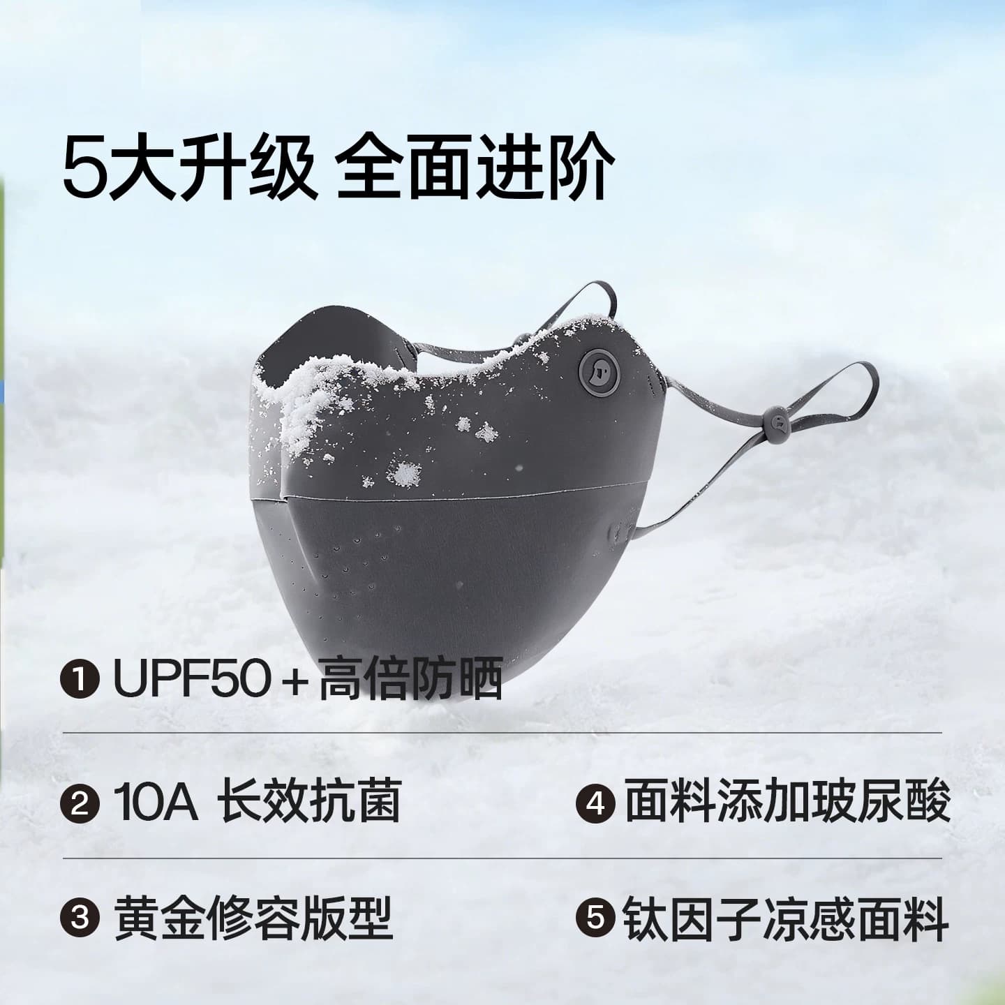 【关晓彤同款】小野和子防晒口罩女防紫外线遮阳轻薄透气冰丝面罩 - 缩略图2