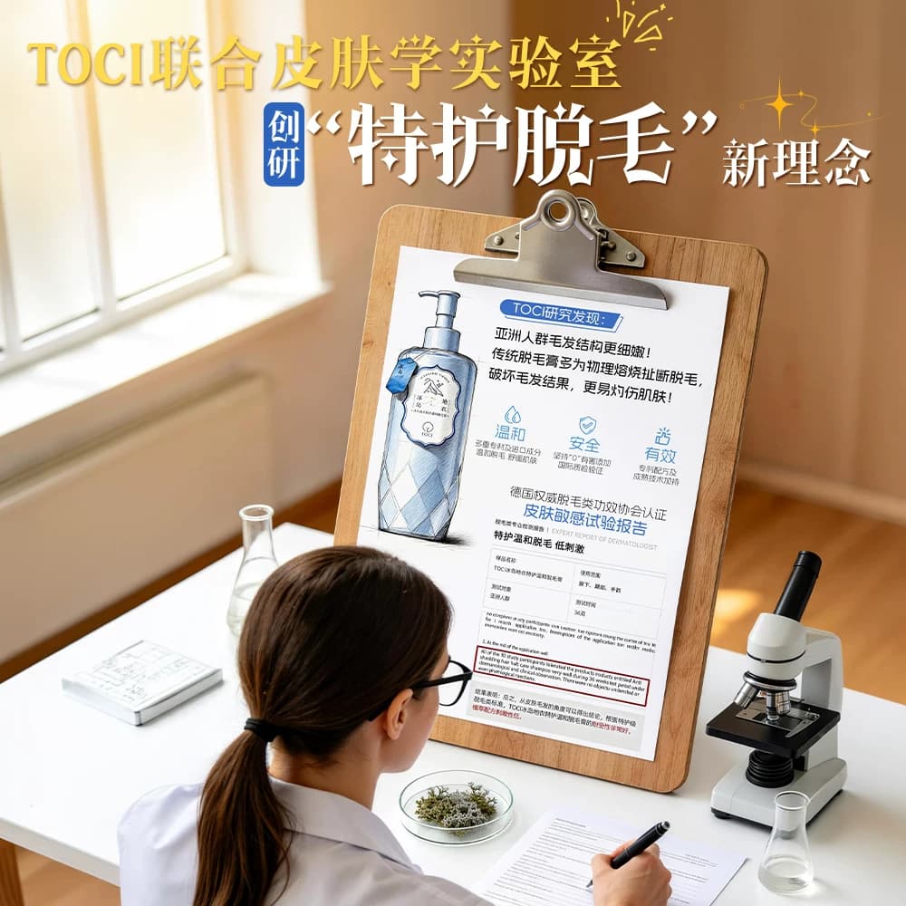 TOCI冰岛地衣脱毛膏深层清洁脱毛净脱手毛腿毛舒缓温和不留黑点 - 缩略图5