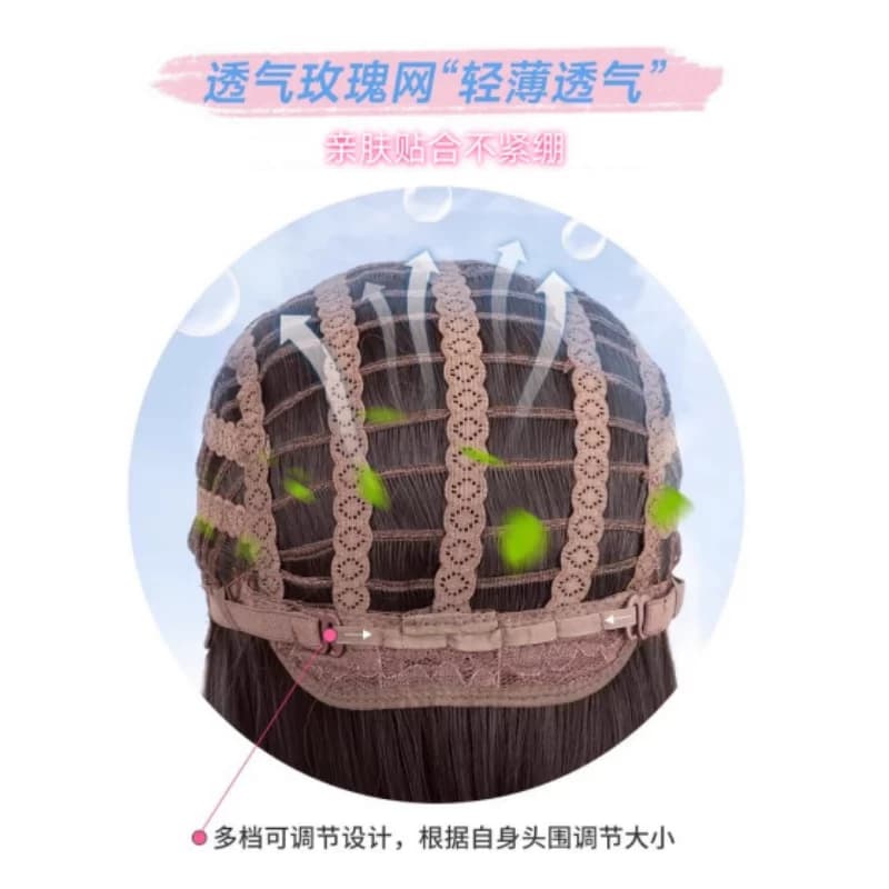 【可扎好双马尾发货】纤韵佳人假发女长发Lolita80cm蜜茶色长卷发 - 缩略图5