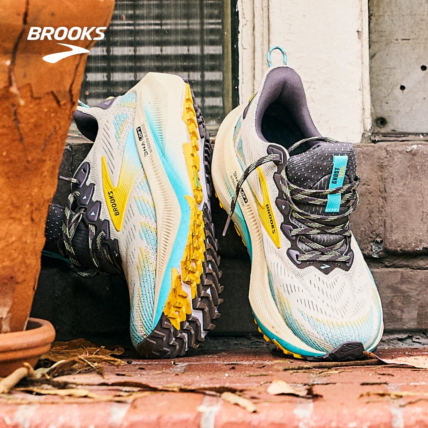 BROOKS布鲁克斯Ghost 幽灵Trail 跑鞋男女款越野跑步防滑徒步登山 - 缩略图3
