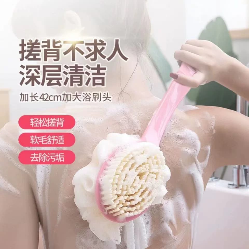 洗澡刷 长柄沐浴刷懒人洗澡神器软毛搓背刷子 双面浴花洗澡刷 - 缩略图2