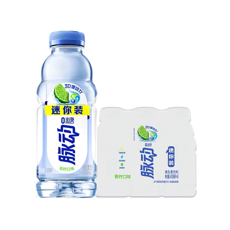 脉动0糖青柠味400ML*6瓶维生素补水饮料便携出游做运动饮料推荐 - 缩略图3
