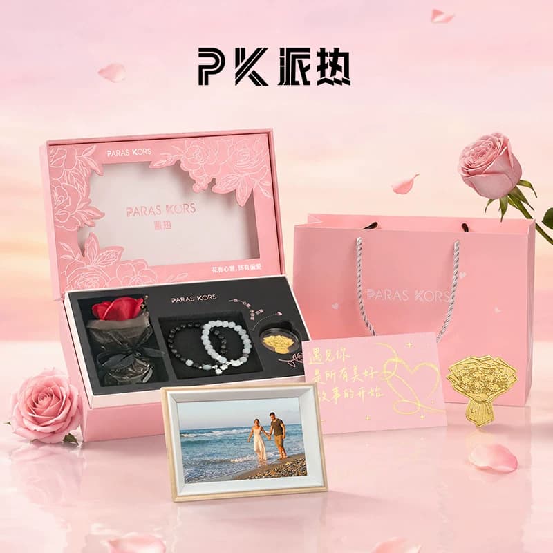 paras kors派热pk萌喵贴贴情侣手串一对手链女款高级感应生日礼物 - 缩略图5