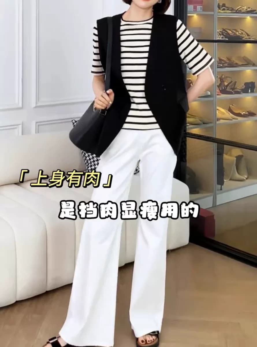 【纸片人】官方夏季新款黑色西装马甲女V领无袖通勤百搭坎肩马夹 - 缩略图3