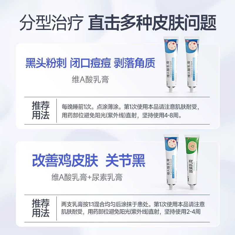 维a酸乳膏医用官方旗舰店去颈纹去老年斑维a酸乳胶膏和尿素维e乳 - 缩略图4
