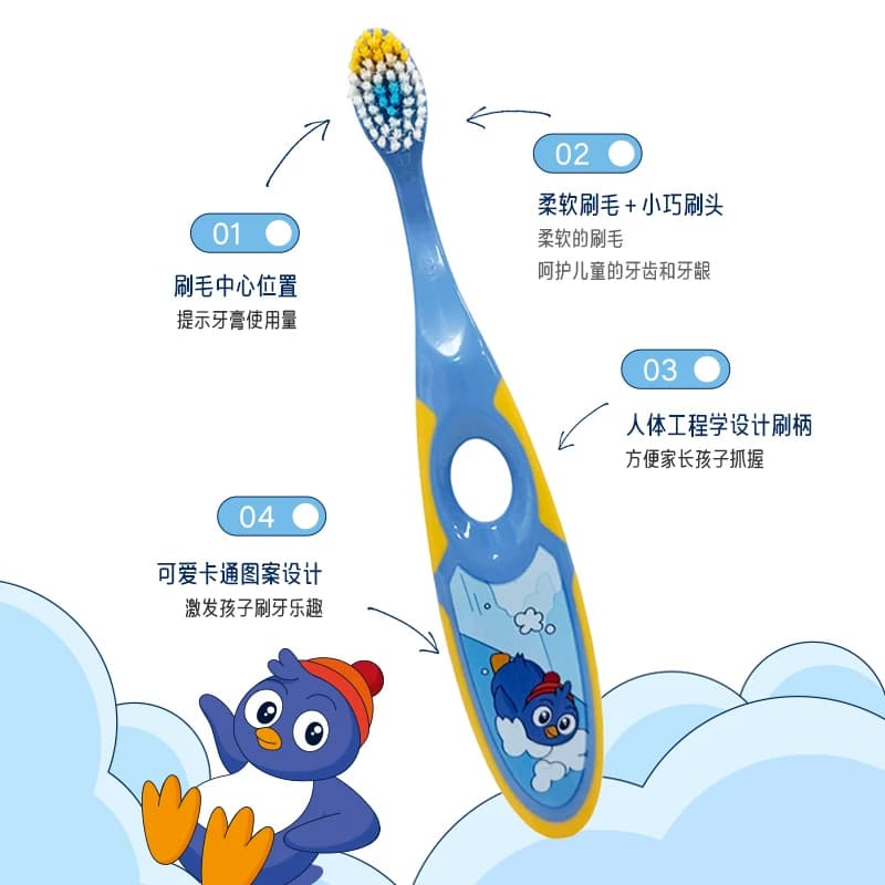 挪威Jordan婴幼儿童宝宝软毛牙刷0-1-2-9岁训练乳牙护齿咬胶分龄 - 缩略图3