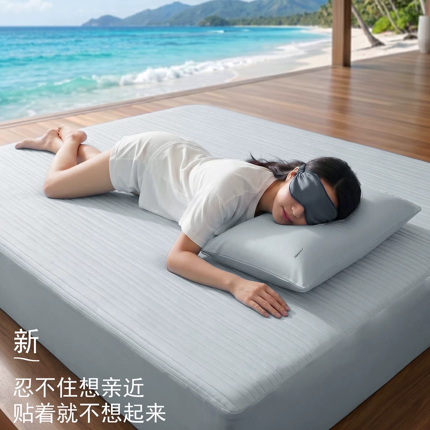 ZHotel冰丝凉席子夏凉垫凉感床笠罩软席透气夏季WTN - 缩略图5