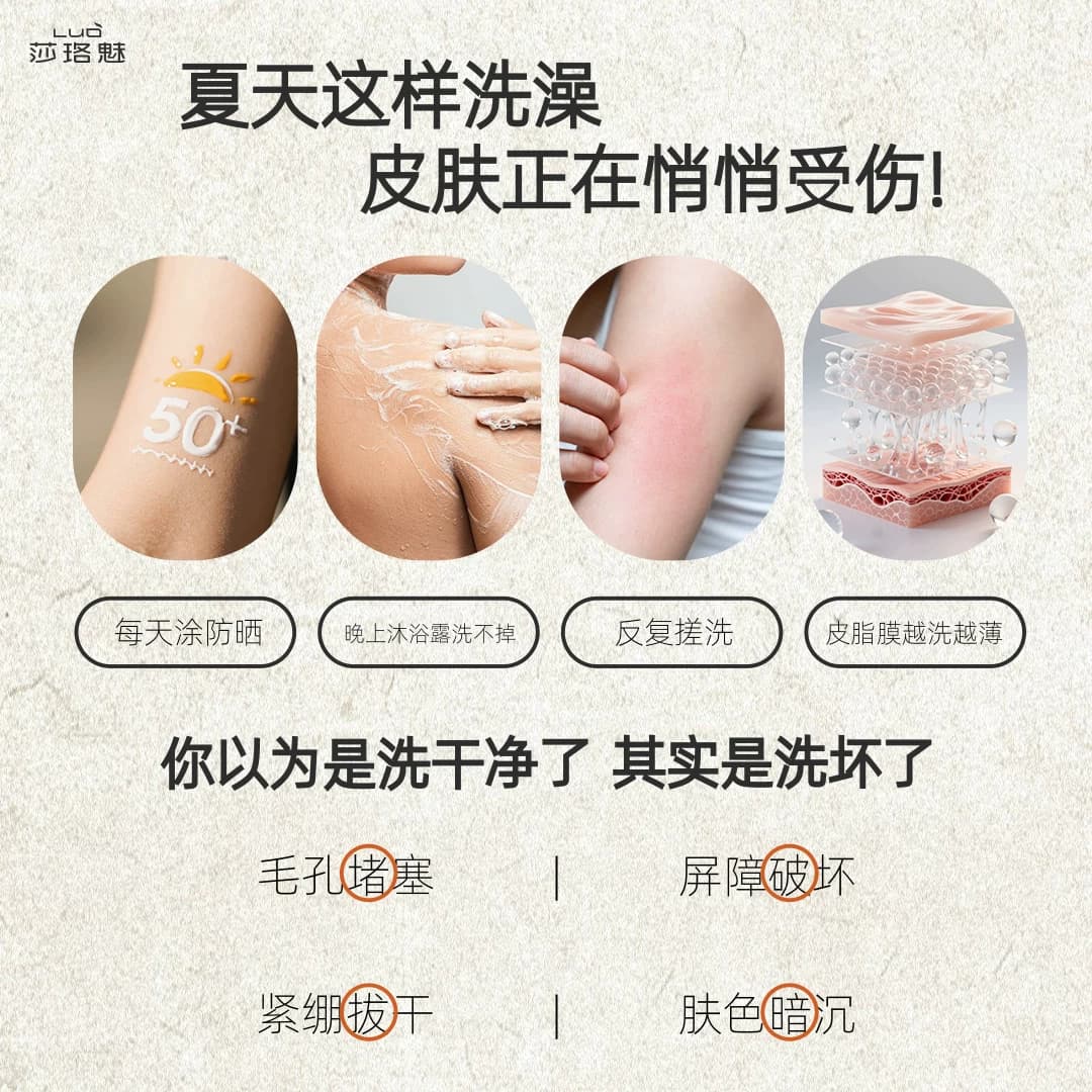 【新品上市】莎珞魅沐浴油保湿卸防晒干皮香氛天然植物油洗卸合一 - 缩略图2