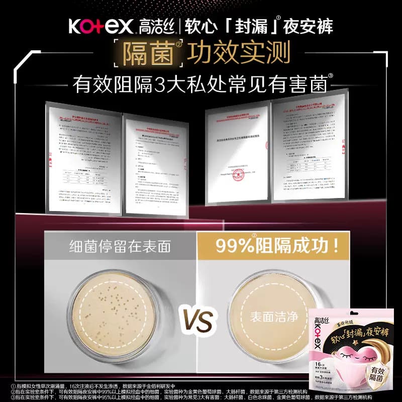 高洁丝超薄防漏甜睡内裤隔菌夜安裤超长裤型卫生巾防漏安睡裤by - 缩略图3
