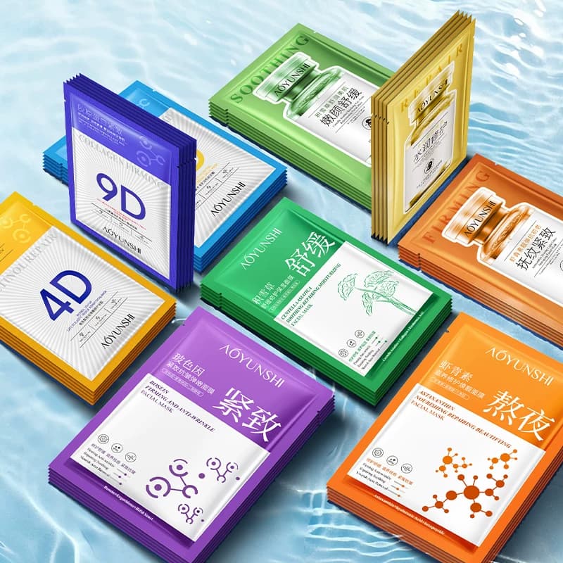 任选7件 【品牌授权】积雪草熬夜修护抗皱淡纹舒缓补水保湿面膜B - 缩略图5
