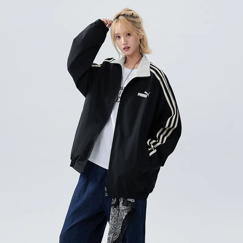 美式N双面穿夹克男情侣棒球服外套春秋季收纳袋休闲宽松潮飞行服 - 缩略图4