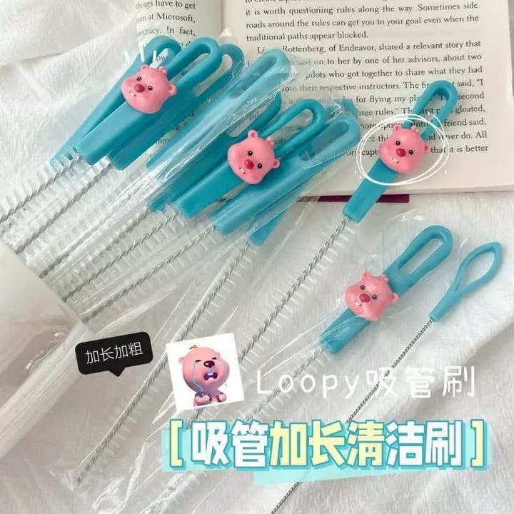 sk可爱清洗奶嘴神器水杯杯盖洗刷细长清洁套装清洁刷吸管刷kk - 缩略图2