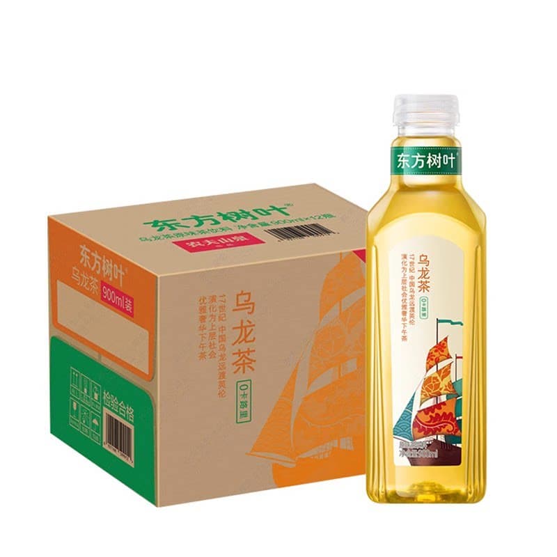 农夫山泉东方树叶900毫升*4青柑普洱茉莉花茶饮料0糖900ml装饮品 - 缩略图5