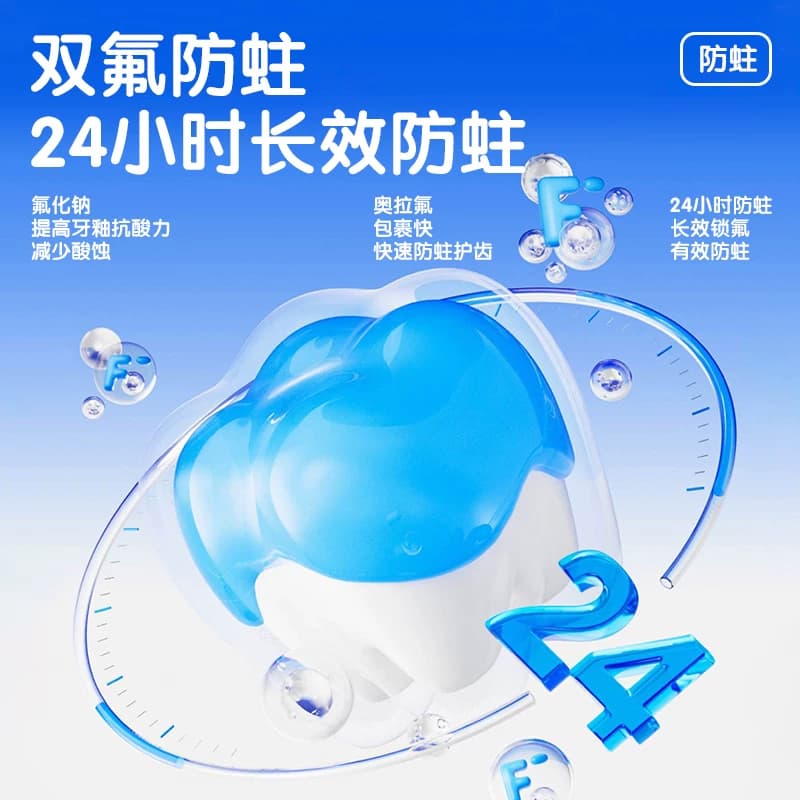 儿童牙膏星星3到6到12岁含氟换牙期防蛀固齿抗糖酸男女宝宝款专用 - 缩略图5