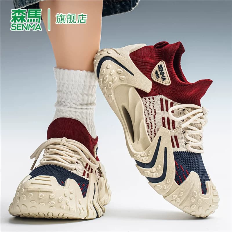 森马老爹鞋男款2026秋季新款透气网面防滑青少年时尚休闲运动潮鞋 - 缩略图4