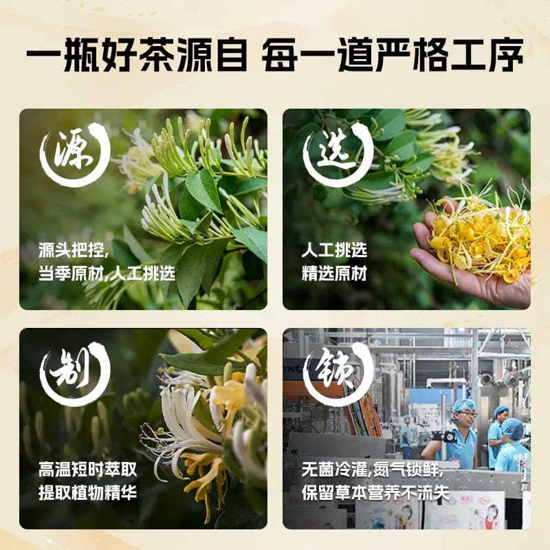 轻上小轻甘金银花凉茶饮品金银花水广东凉茶夏日饮料整箱装旗舰店 - 缩略图3