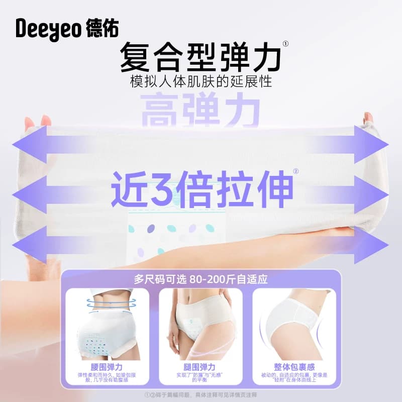 德佑安睡裤女经期用防漏产妇专用卫生裤夜用安全卫生巾大码安心裤 - 缩略图3
