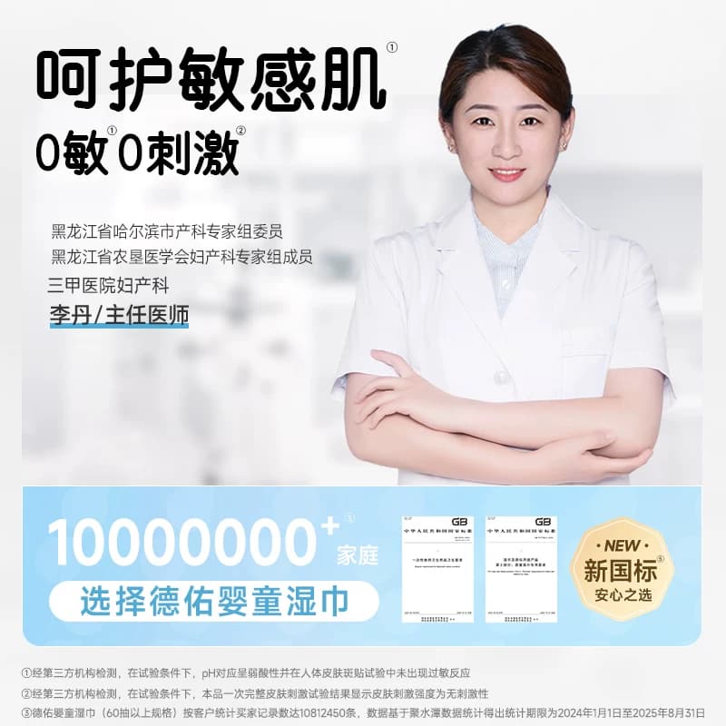 德佑婴儿湿巾便携小包卡皮巴拉小学生湿纸巾手口屁专用幼儿园20抽 - 缩略图5